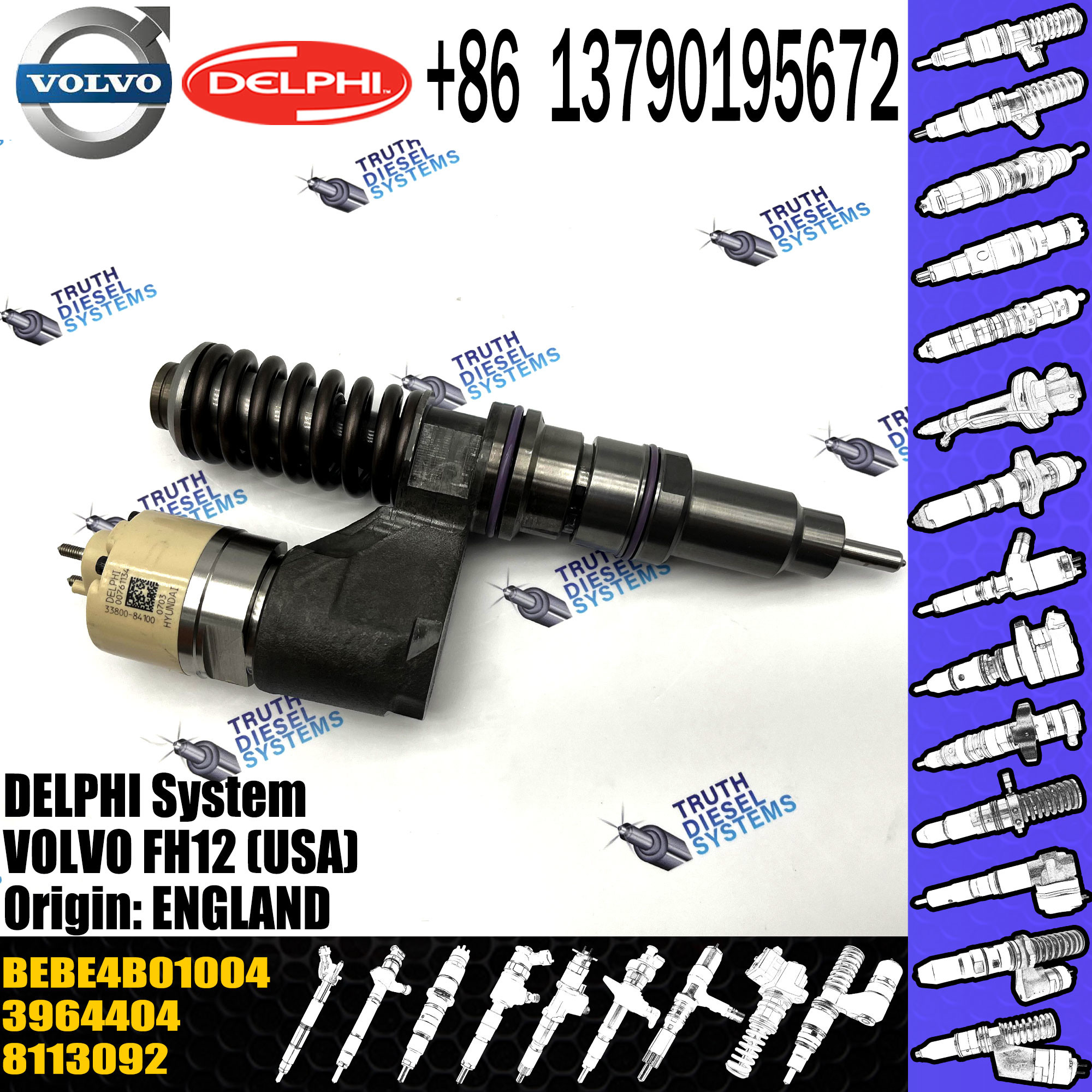 High Quality Engine Fuel Injector 1677154 8112556 BEBE4B01004 For VOL FH12