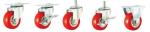 Plastic Gray TPR Wheel Casters 2 Inch 50mm Swivel With Brake