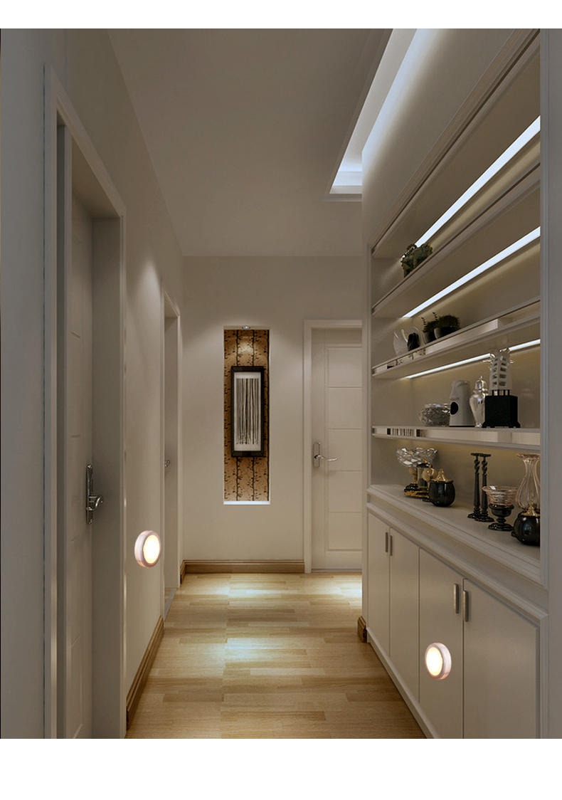 PIR Body Motion Sensor Activated Wall Light Night Light Induction Lamp Closet Corridor Cabinet led Sensor Light
