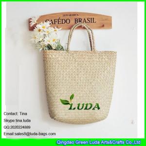 Wholesale LUDA cheap promotional natural palm leaft straw handbag from china suppliers