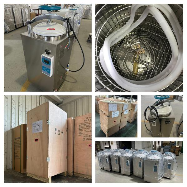 50L LCD Display Quick Open Door Vertical Laboratory Autoclave