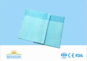 Wholesale Disposable Incontinence Bed Pads / Breathable Blue Hospital Bed Pads from china suppliers