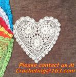 Handmade cotton lace crochet table cloth table runner American Rural nostalgia