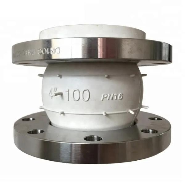 High-quality JIS 5K SS316 food grade flanged rubber expansion joint