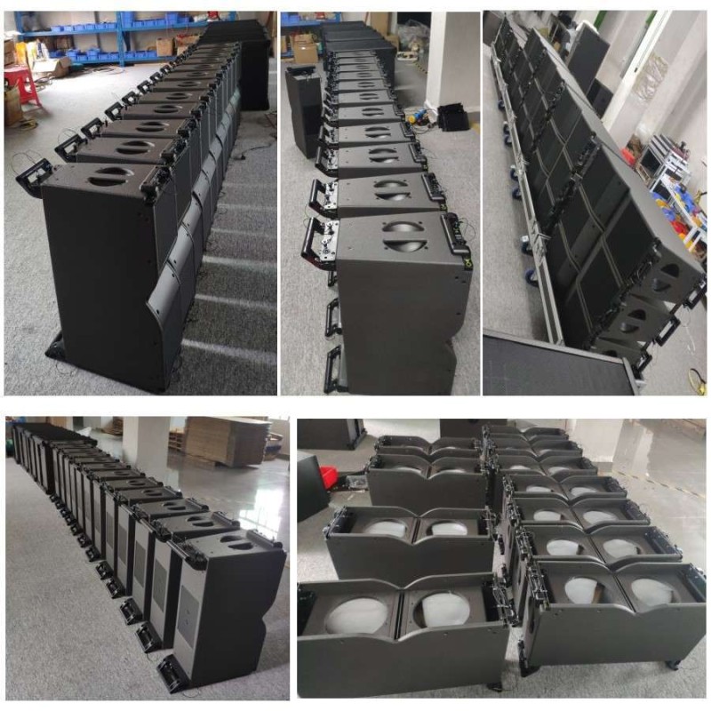 KR-208 two way dual 8 inch professional speaker line array sound system