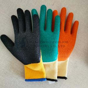 Wholesale 21 Yarn Knitted Industrial Working Gloves Latex Coated Free Sample from china suppliers