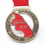 Wholesale Custom Medal Logo Medallion Soft Enamel Gold Silver Marathon Running