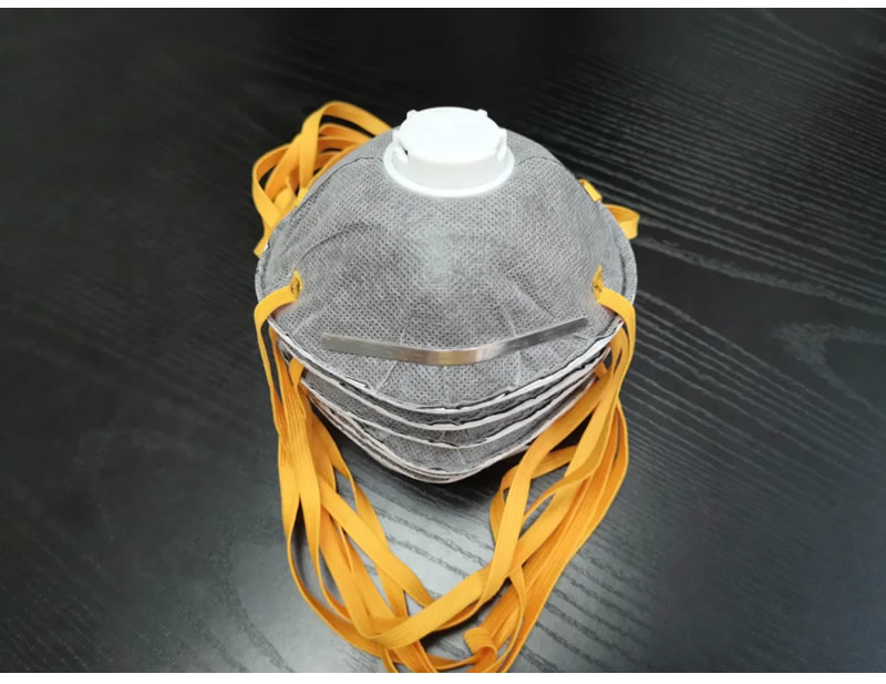 Anti-Dust Non-Woven Disposable Active Carbon Face Mask with Exhalation Valve