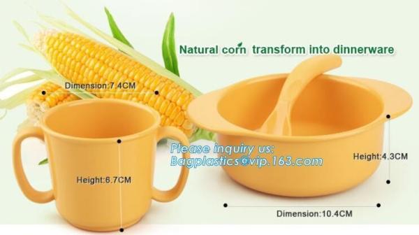 Biodegradable Eco Friendly Dinnerware PLA Bowl , PLA Fruit Salad Bowl Healthy