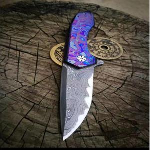 Wholesale Aluminum Stainless Damascus Tactical Hunting Knife CNC Assembly from china suppliers