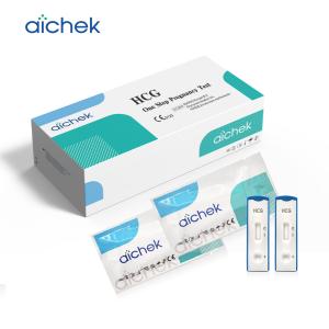 China Accuracy 100% HCG Pregnancy Rapid Test 3mm HCG Urine Test Dipstick on sale