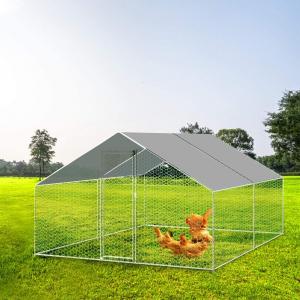 Wholesale Hot Galvanized Chicken Run Enclosure Hen House 9M² Park Grid 3X3M Steel Chicken Cage from china suppliers