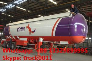 China Chengli brand 3 axles 48700L 26 ton anhydrous ammonia lpg transport trailer with sunshield cover, ammonia tank trailer on sale