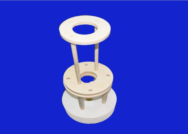 Anti Corrosion Alumina Ceramic Parts Slip Free Ceramic Vertical Rack With