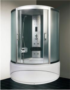 Wholesale 4mm Tempered Clear Glass Steam Shower Cabin With Large Round Deep Sink from china suppliers