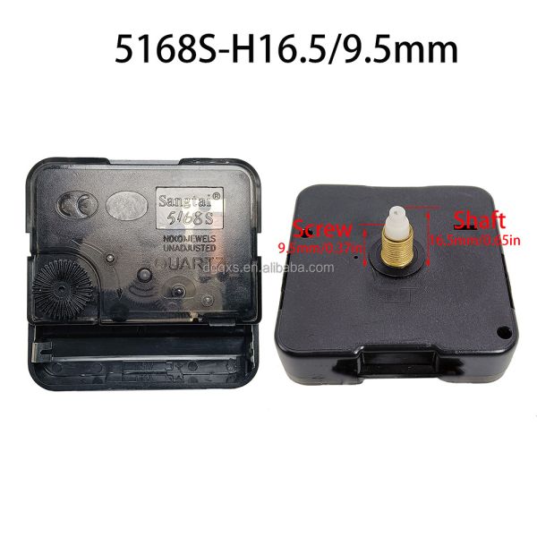 Cheap Sangtai 5168S Quartz Clock Movement Sweep Silent Mechanism Movement Clock Repair Parts