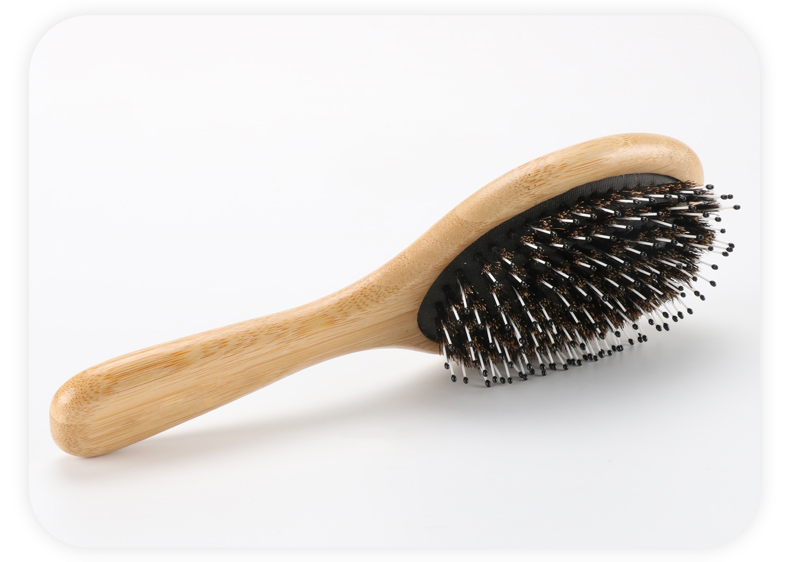 Laser Vent Wide Tooth Boar Bristle Hair Comb Wooden Anti Static Hair Brush For Women