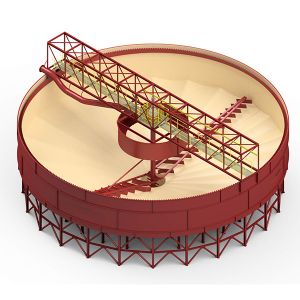 Diameter 10M Steel Frame Thickener Equipment Flocculant Settling Device