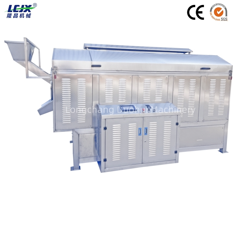 Puffed Snack Roasting Machine Shrimp Sticks Potato Chips Prawn Crackers Roaster