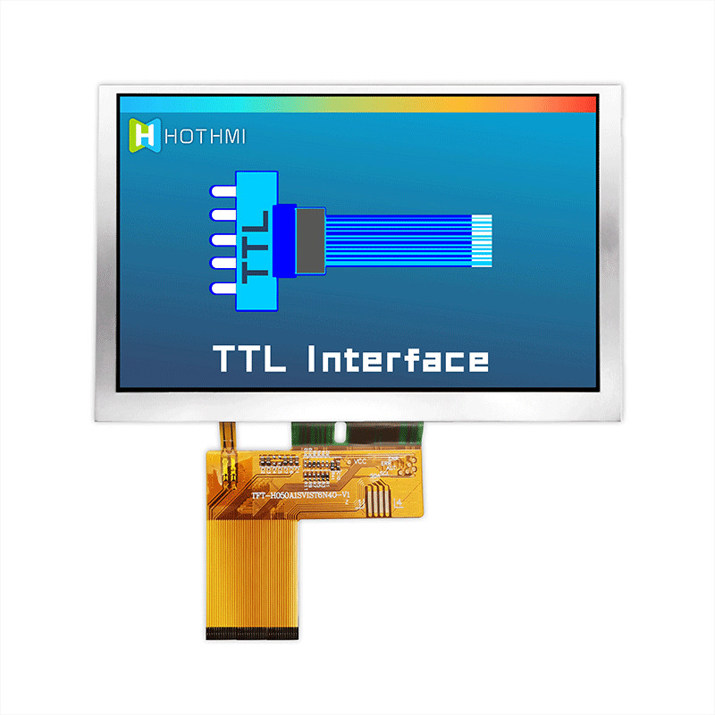 IC 7262 Color TFT Touch Display Screen Multipurpose 5.0 Inch 800x480 Dots TFT-H050A1SVIST6N40