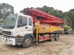 China Used Sany Concrete Pump Truck 46 meter with 24.8 tons capacity on sale