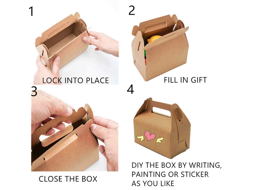 Custom Takeout Cake Candy Packaging Paper Boxes For Takeaway with Eco-friendly Material