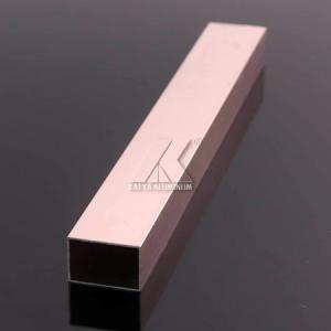 Wholesale Champagne Anodize Square Tube Profile Customize Length Corrosion Resistance from china suppliers