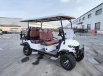 Classic White Six-Seater Electric Off-Road Luxury Golf Cart Lithium Battery