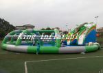 Outdoor Giant Inflatable Water Park 30m Diameter Constant Blower With Crocodile