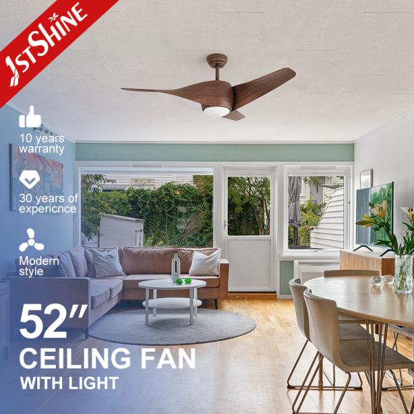 Mulit Colors 52 Inch Smart Ceiling Fan With Light 6 Speed Choice Remote Control