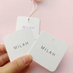 Wholesale Cloth Tag Gold Foil Printing Tag For Garment Jeans Customized Coated