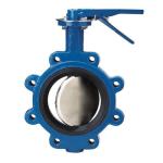 Pressure Rating Standard Lug Type Butterfly Valve SS410 Shaft for Flange