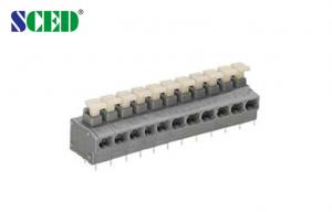 Wholesale Screwless Stainless Steel Spring Terminal Block PCB 5.0mm Pitch from china suppliers