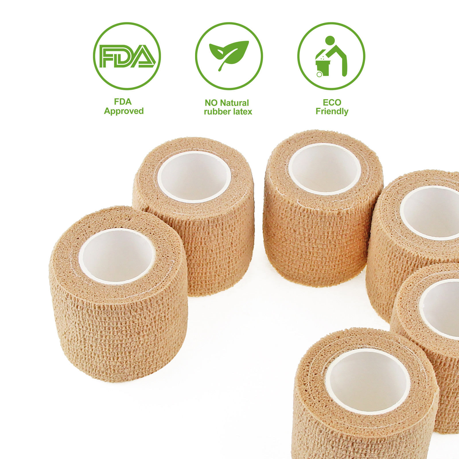 Medical Waterproof Cotton Muscle Strain Elastic Bandage