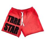 Stone Washed Sun Faded Jogging Vintage Distressed Acid Wash Shorts Customized