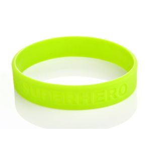 Promotional Support Logo Debossed Only Custom Silicone Rubber Wristbands