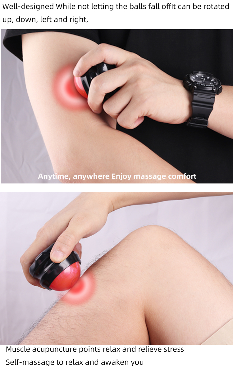 Handheld Massage Roller Ball Customized Logo 170g For Fully Body