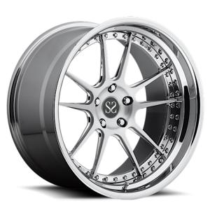 Wholesale Silver Black Gun Metal Forged 2 Piece Wheels 23 24 Inch Polished Barrel Lip Rims from china suppliers