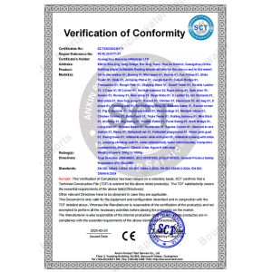 Guangzhou Bouncia Inflatables Factory Certifications