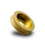 Vacuum Brazed Stone Edge Diamond Bore Profile Grinding Wheel 64-134mm Metal