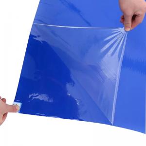 China Blue PE Disposable Sticky Mats 30 Layers Peelable For Cleanroom Door Entrance on sale
