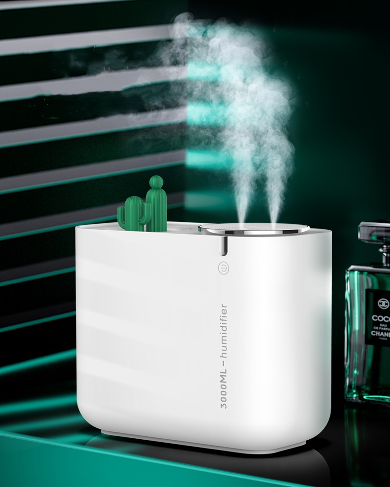 3000ML Dual Spray Ultrasonic Atomizer Large Capacity Home Office Air Humidifier Cool Mist Maker