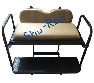 Wholesale EZGO TXT Golf Cart Rear Flip Folding Back Seat Kit - Factory Tan Cushions from china suppliers