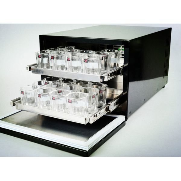 Metal Shell Shot Glass Freezer High Efficiency With Double Deck 45.7 X 30 X 22cm