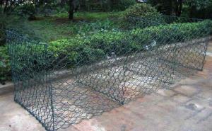 Wholesale Stainless Steel Pvc Coated Gabion Box , Pvc Coated Gabion Baskets For Protection Projects from china suppliers