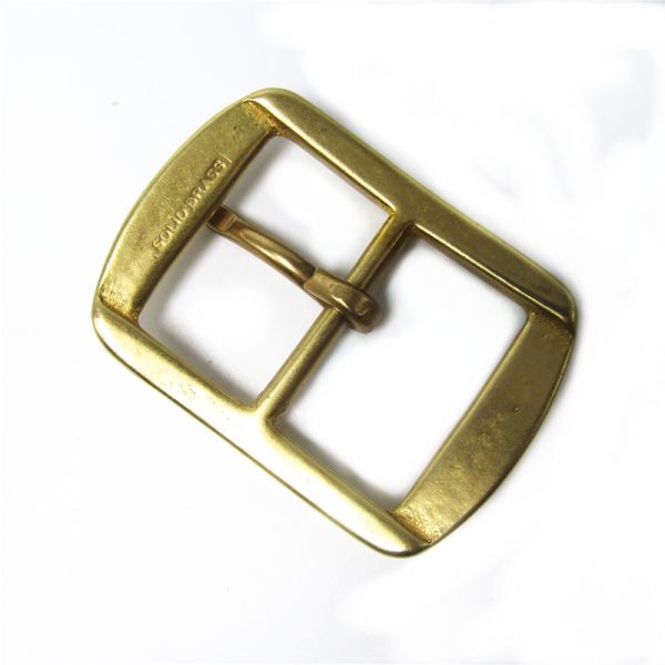 Manufacture Hot sale Custom Adjustable Pure Solid Brass Pin Belt Buckles