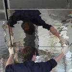 Hammered Stainless Steel Panels Gold Mirror Finish For Hotels Villa Lobby