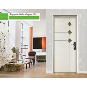 Wholesale Bathroom WPC Panel Door Fireproof Wood Plastic Composite Doors from china suppliers