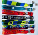 RFID Polyester Woven Wristband for Evening/Party/Festival and Gift ,wristband