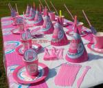 Pink Pig theme Kids Birthday Party Decoration Set Party Supplies Baby Birthday